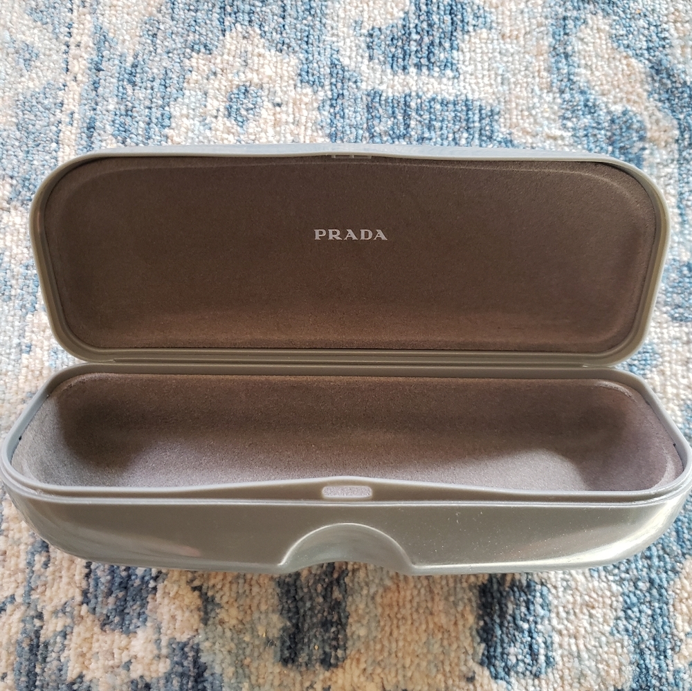 PRADA Gray Hard Side Eyeglass or Sunglasses Case - Picture 3 of 6